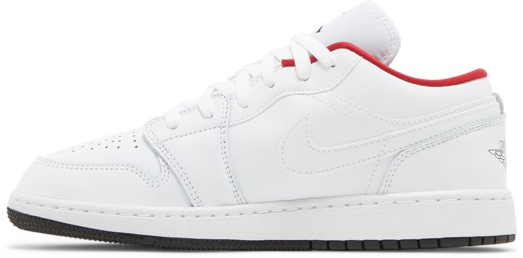 Air Jordan 1 Low GS White Gym Red