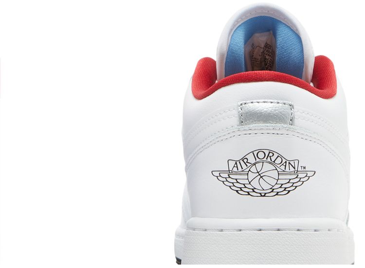 Air Jordan 1 Low GS White Gym Red