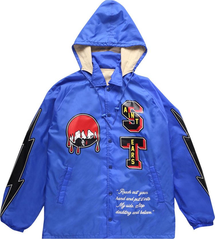Buy Saint Michael DT Holy Grail Coaches Jacket 'Blue' - SM A22 1111 055 ...