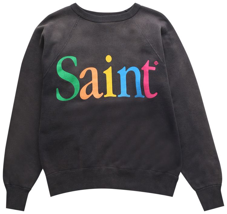 SAINT Mxxxxxx Colorful Saint Crew Black