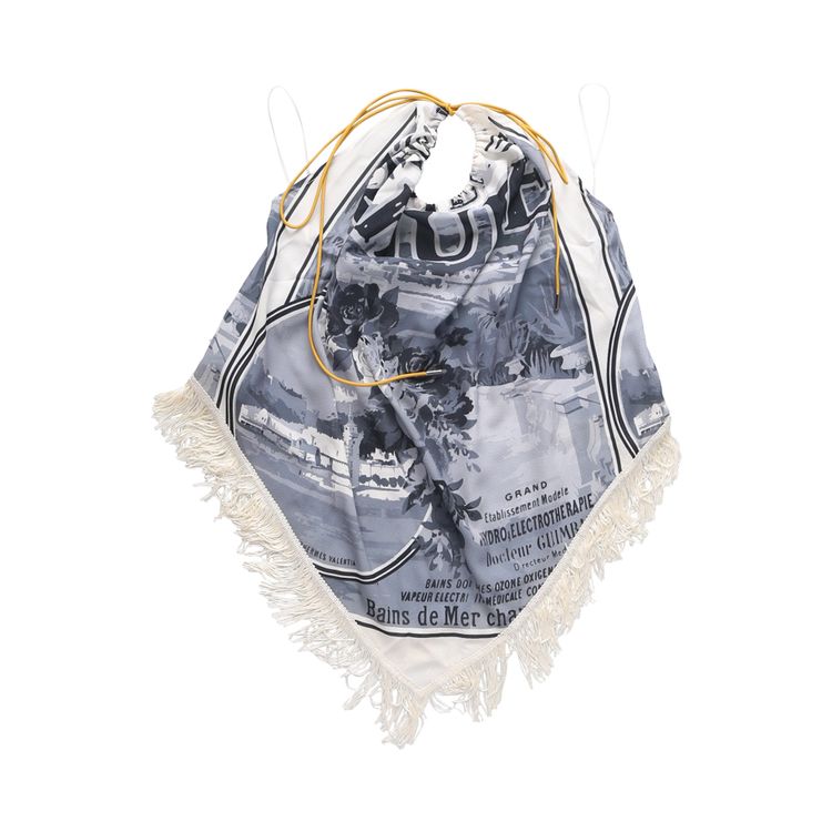 Rhude City Print Top White Print