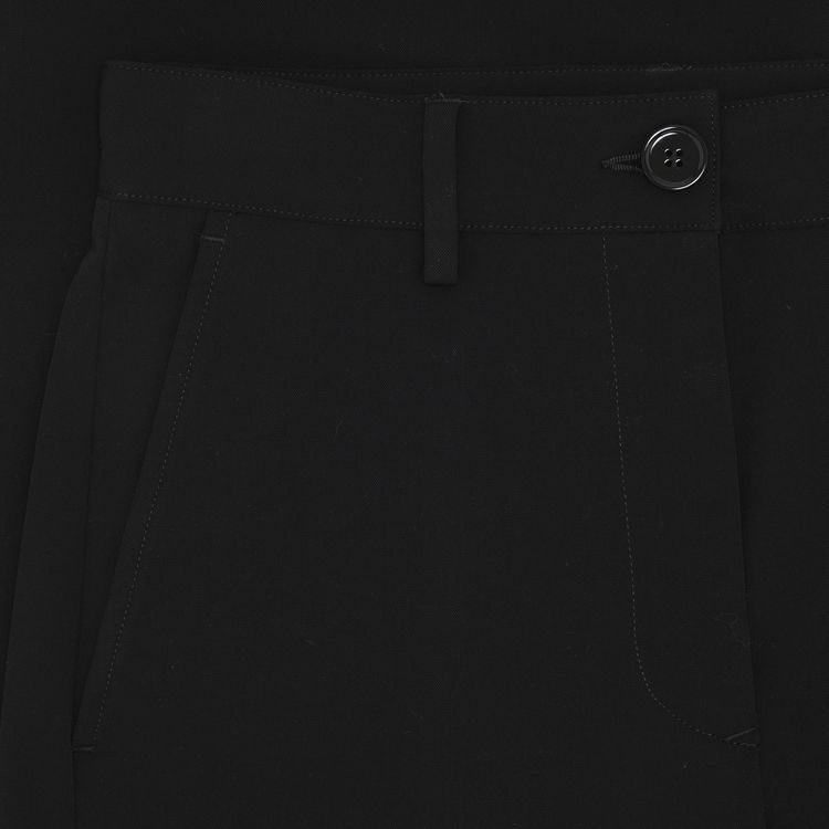 MM6 Maison Margiela Long Straight Tailored Trousers Black