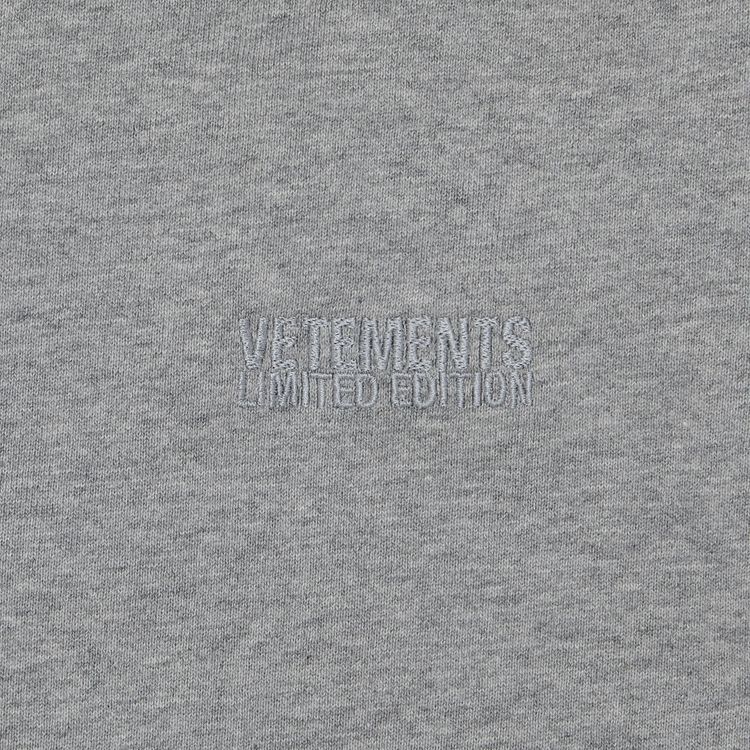 Vetements Wide Sweatpants Grey Melange