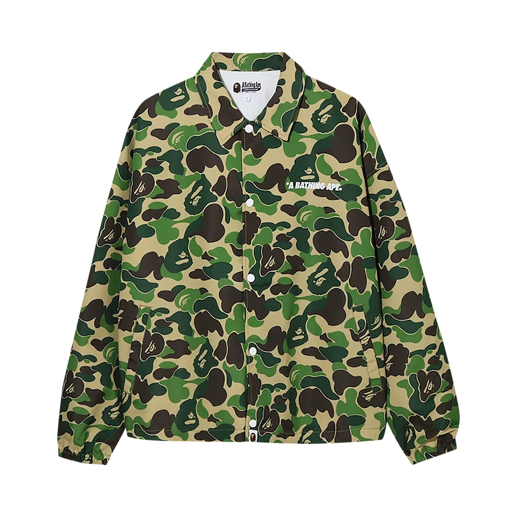 Bape coach jacket sales camo