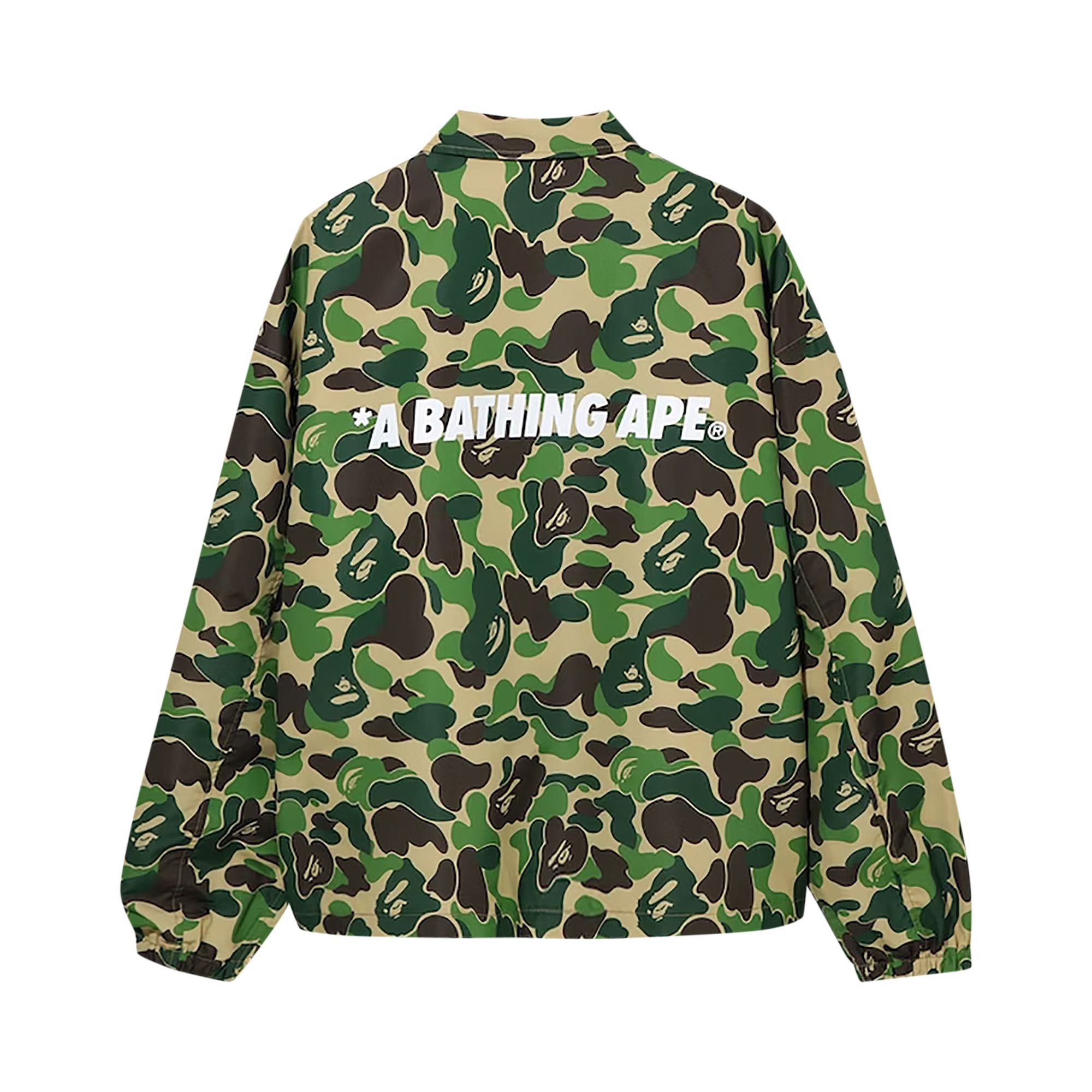 Buy BAPE Abc Relaxed Coach Jacket Green 1F80 140 019 GREEN GOAT