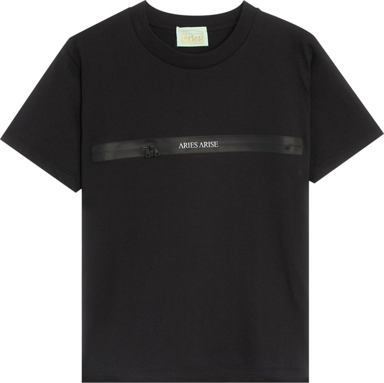 Aries Arise Shrunken Zip T-Shirt 'Black'