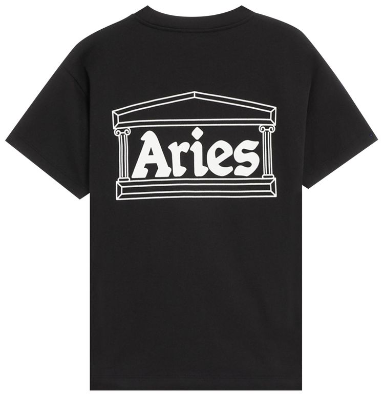 Aries Arise Shrunken Zip T Shirt Black