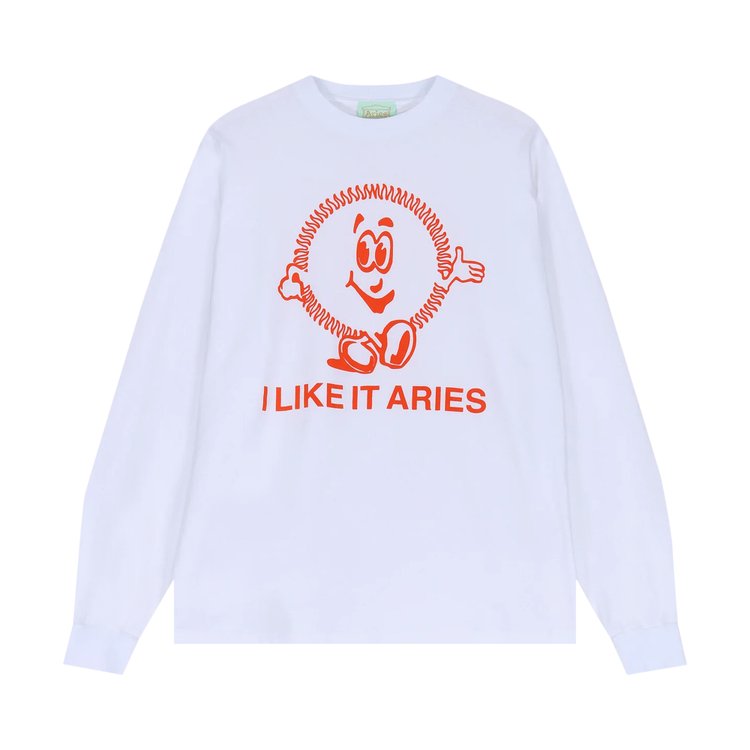 Aries I Like It Long-Sleeve T-Shirt 'White'