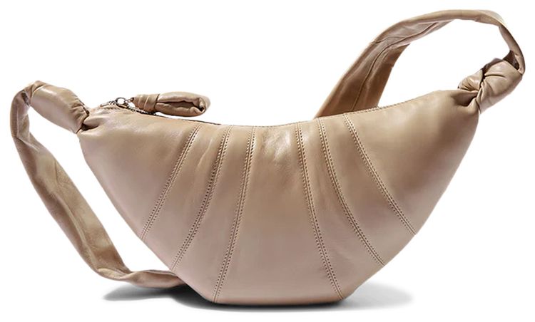 Lemaire Soft Nappa Leather Small Croissant Bag Sand Stone
