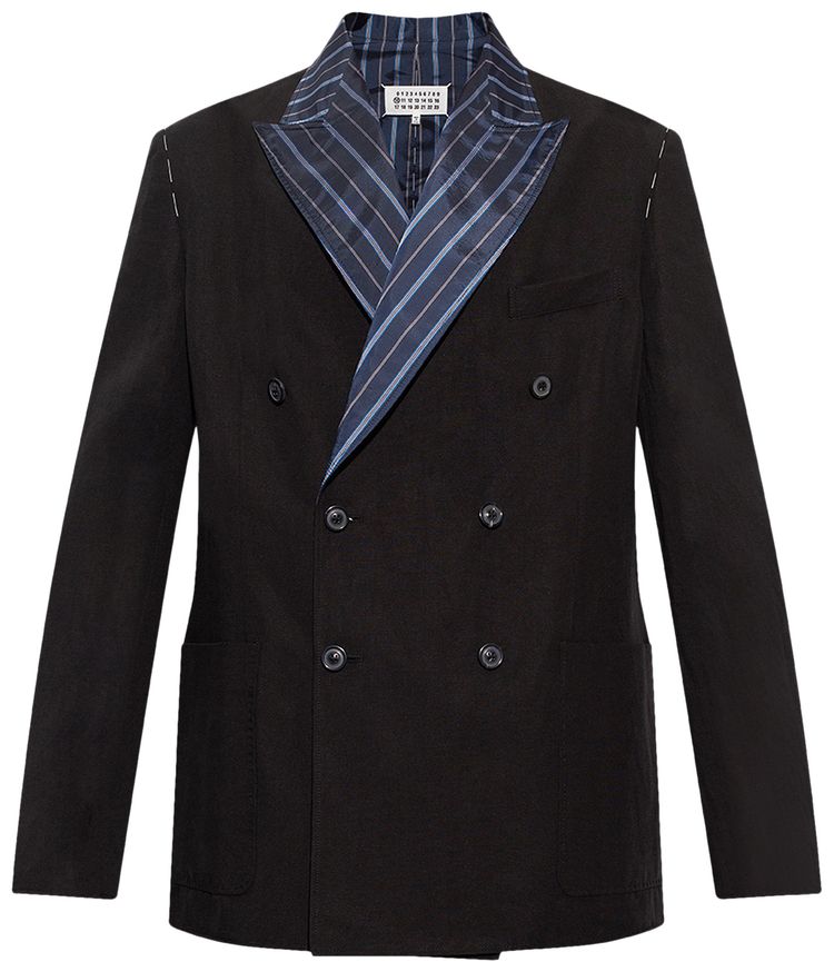 Maison Margiela Printed Collar Jacket Black