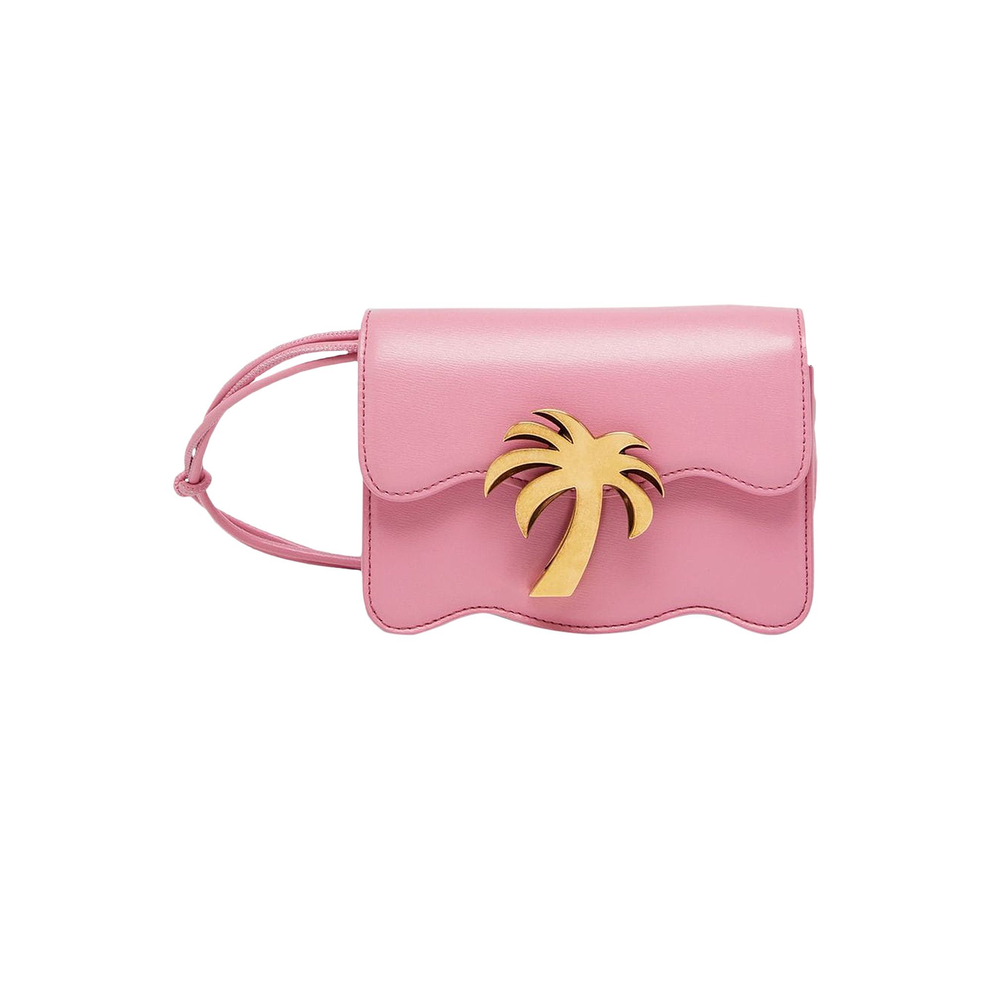 Buy Palm Angels Palm Beach Bag Mini Pink Gold PWNQ009S22LEA0013076 GOAT