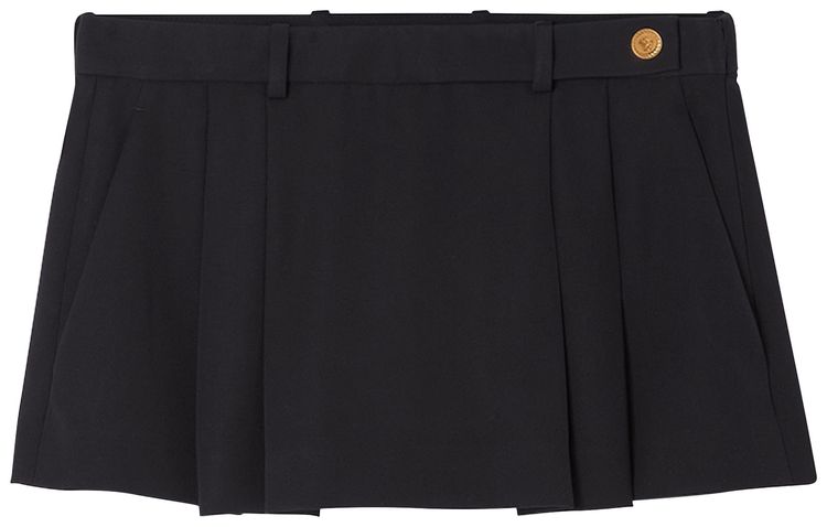 Versace Compact Eco Skirt Black