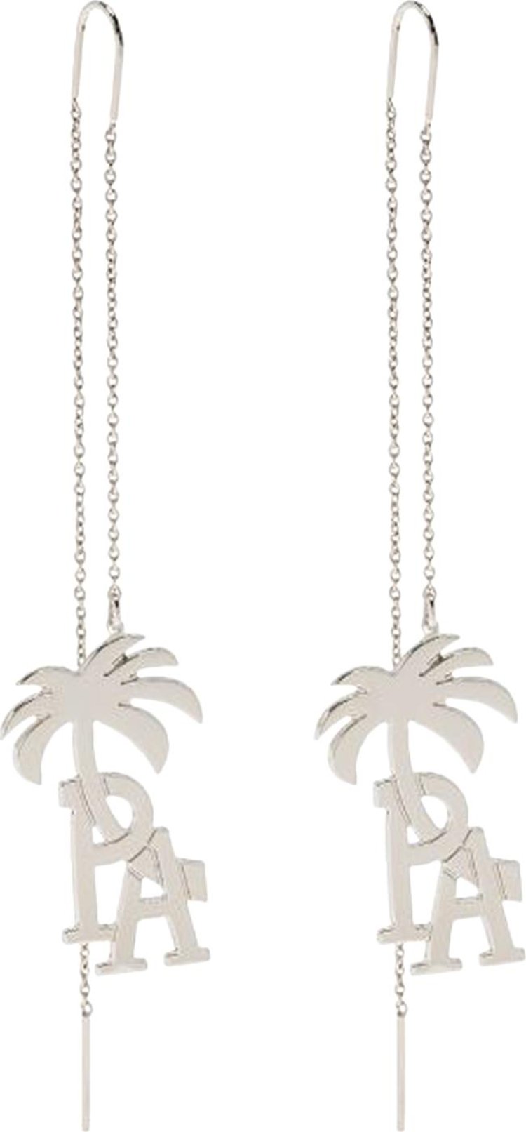 Palm Angels Palm Pendant Earrings 'Silver'