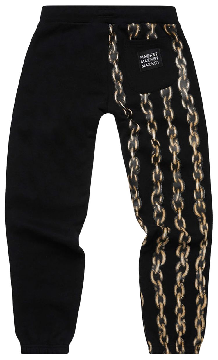 Market Beware Dog Sweatpants Black