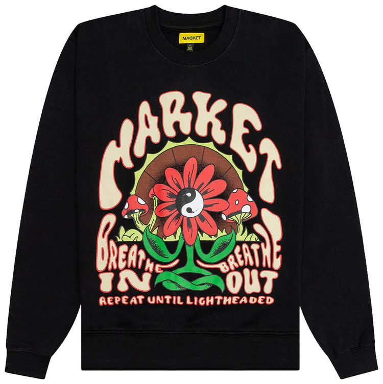 Market Breathwork Crewneck Sweatshirt Black