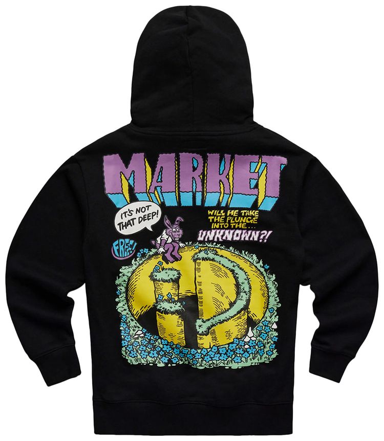 Market Smiley Into The Unknown Hoodie Black