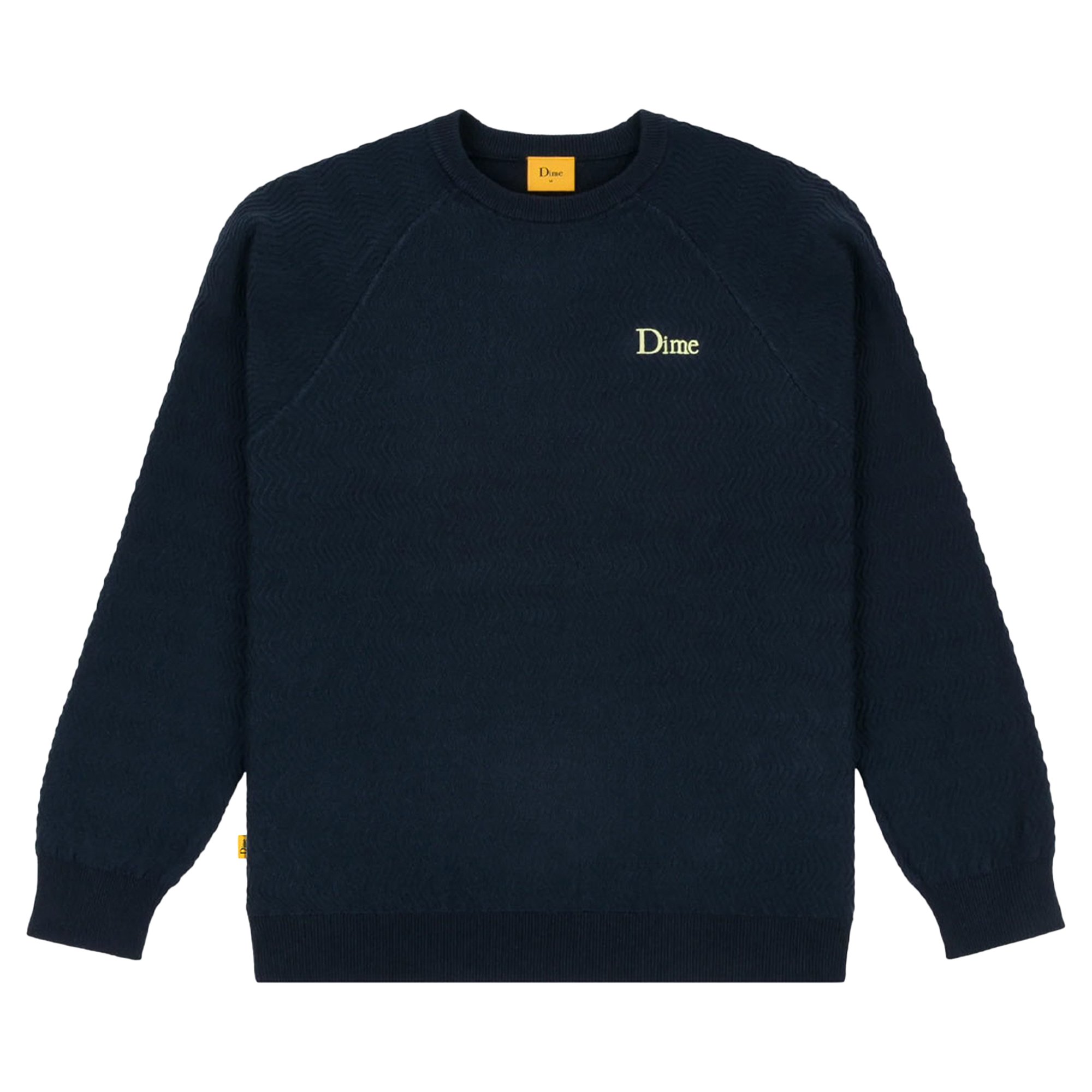 Buy Dime Wave Cable Knit Sweater 'Navy' - DIMEF5NVY | GOAT