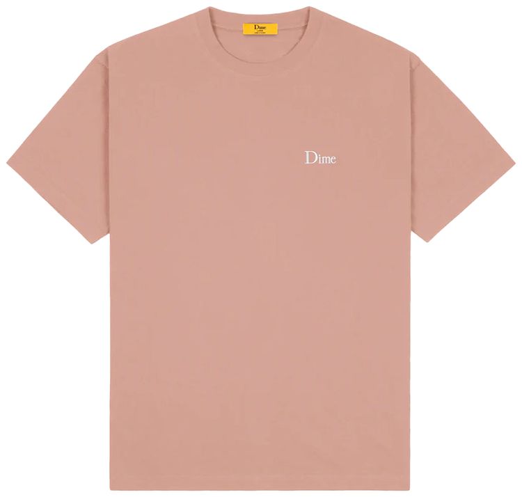 Dime Small Logo T Shirt Old Pink