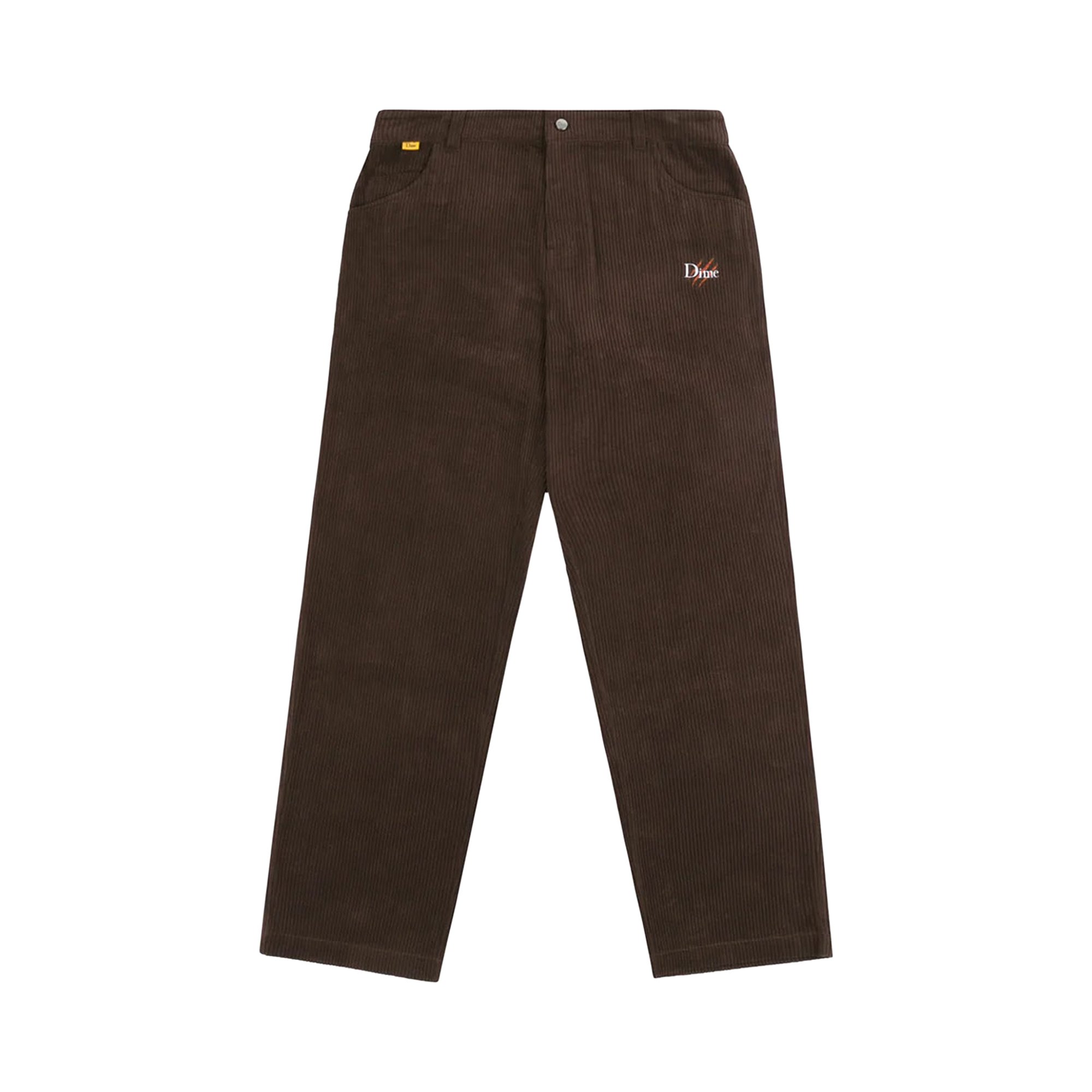 Buy Dime Dino Baggy Corduroy Pants 'Dark Brown' - DIMEF28BRW | GOAT