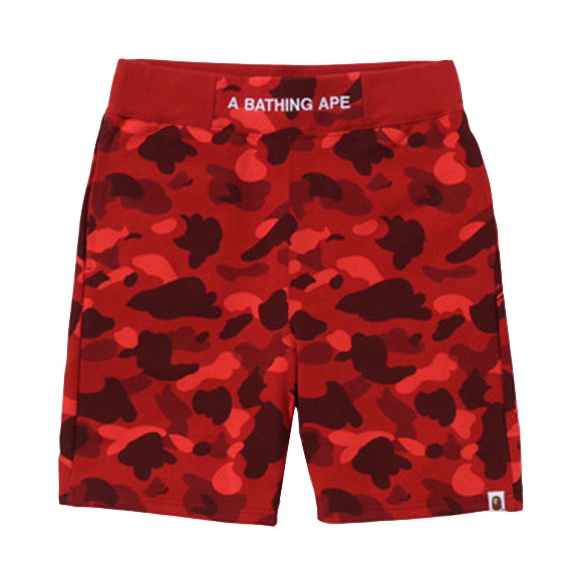 Bape shorts red and camo top