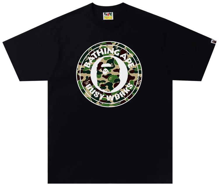 BAPE ABC Camo Busy Works T Shirt BlackGreen