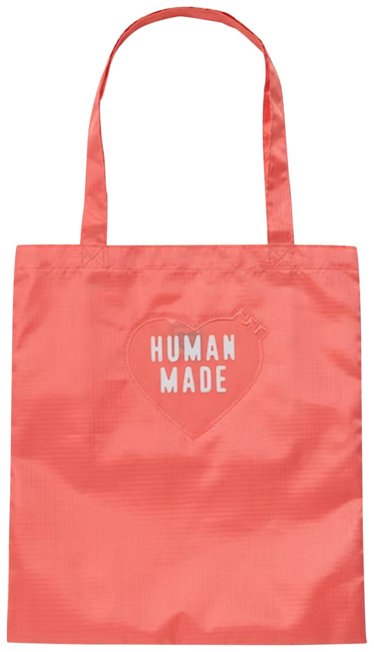 Human Made Nylon Ripstop Heart Tote Bag Pink