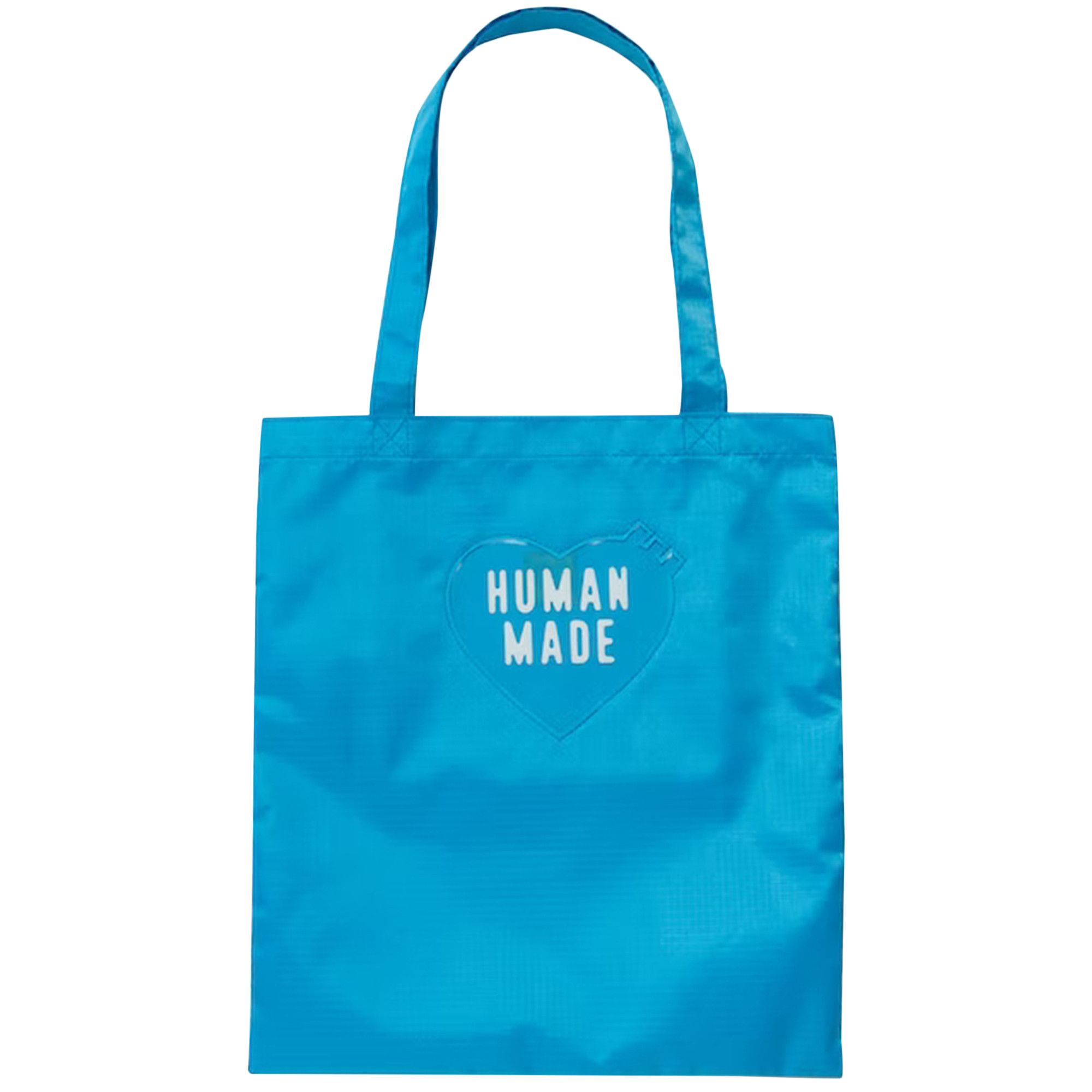Buy Human Made Nylon Ripstop Heart Tote Bag 'Blue' - HM24GD041