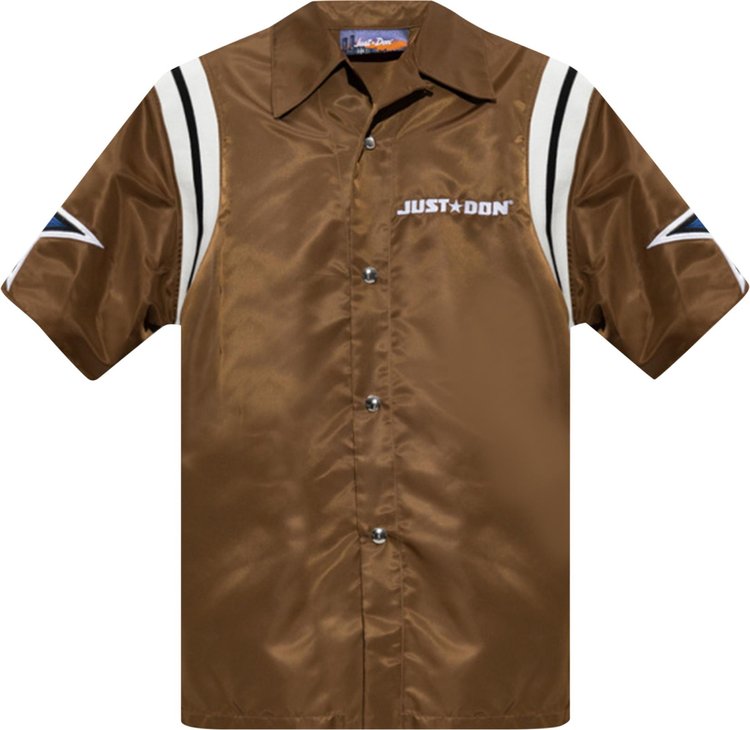 Just Don Out Of This World Button Up Shirt 'Brown'