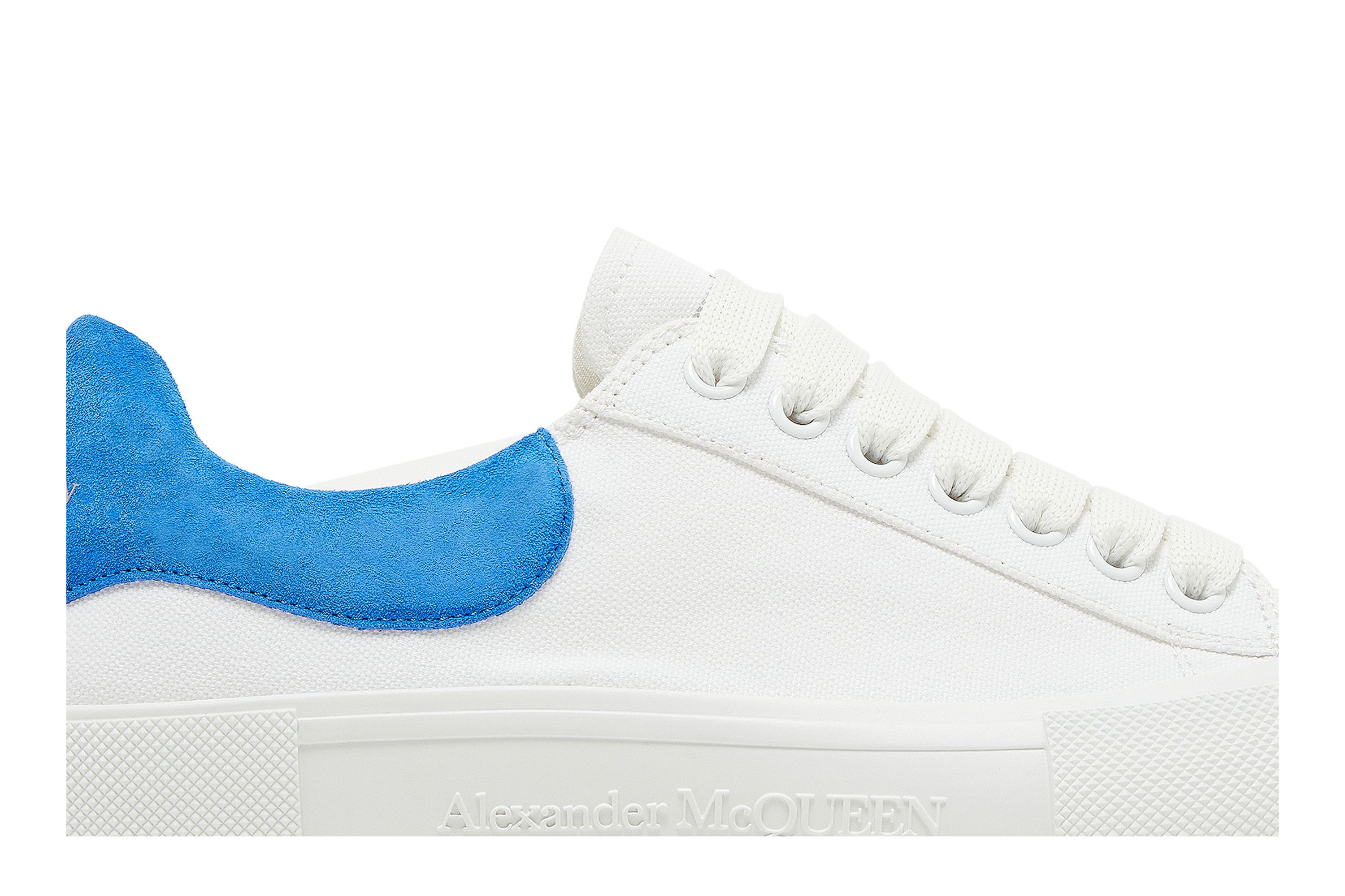 Buy Alexander McQueen Deck Plimsoll Low 'White Blue