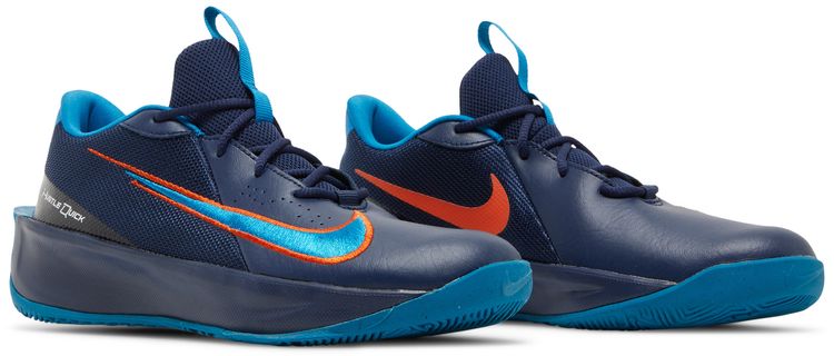 Nike Team Hustle Quick 3 GS Midnight Navy Orange