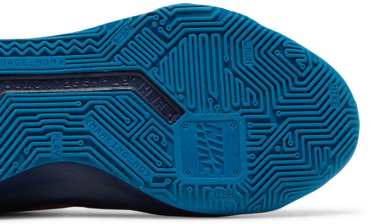 Nike Team Hustle Quick 3 GS Midnight Navy Orange