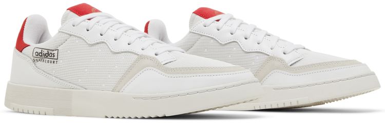 Adidas Supercourt White Scarlet