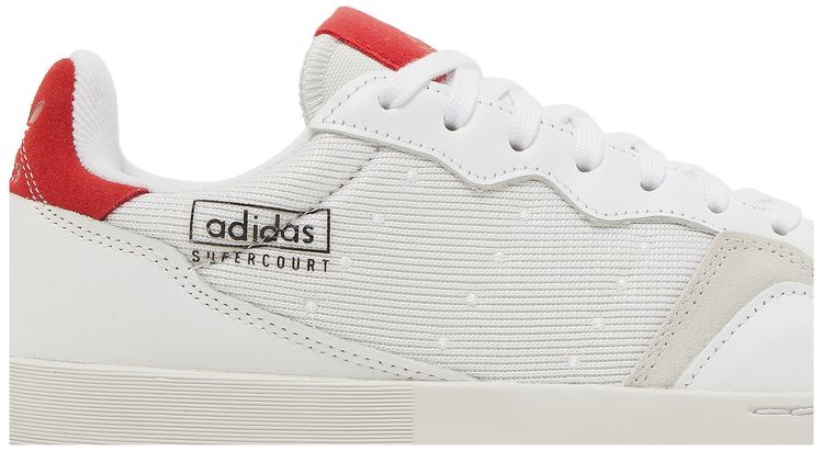 Adidas Supercourt White Scarlet