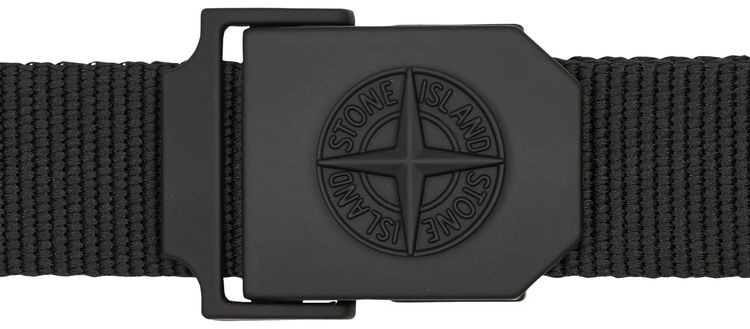 Stone Island Logo Belt Black