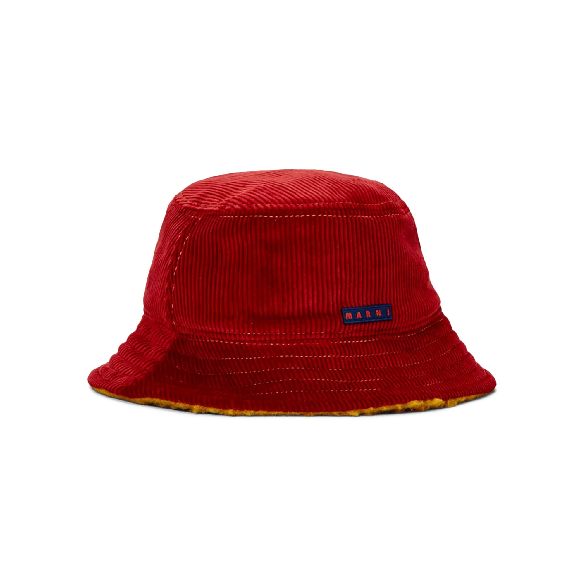 Marni Tan Logo Embroidery Bucket Hat
