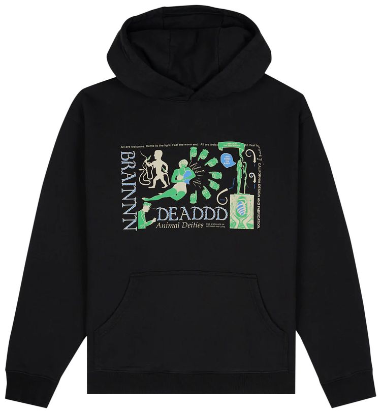 Brain Dead Animal Dieties Hoodie Black