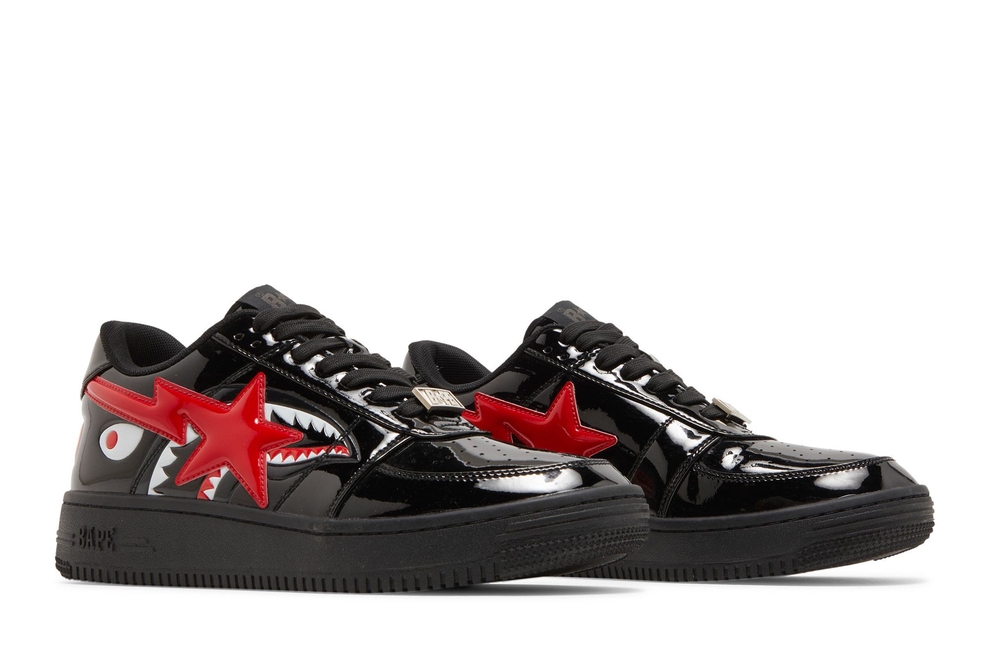 最終値下げ‼️BAPE BAPESTA Shark Black Red Buy Bapesta Low M1 'Shark Face - Black Red' - 1F30191002 BLK | GOAT CA