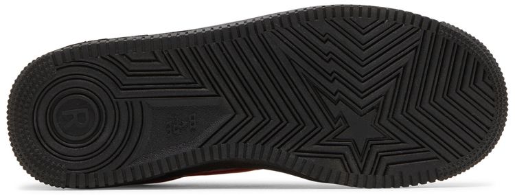 Bapesta Low M1 Shark Face   Black Red