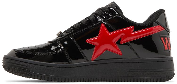 Bapesta Low M1 Shark Face   Black Red