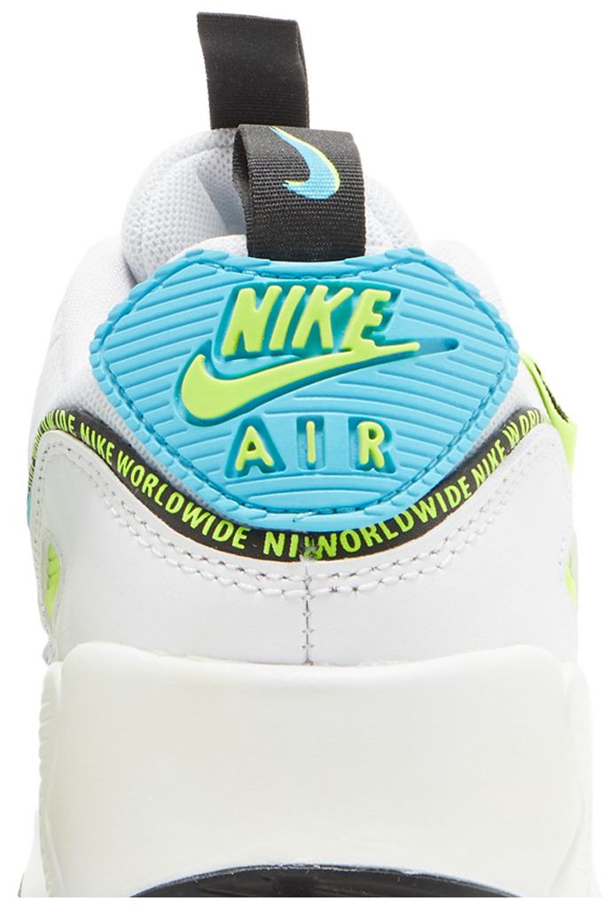 Nike Air Max 90 SE GS Worldwide Pack   Blue Fury Volt