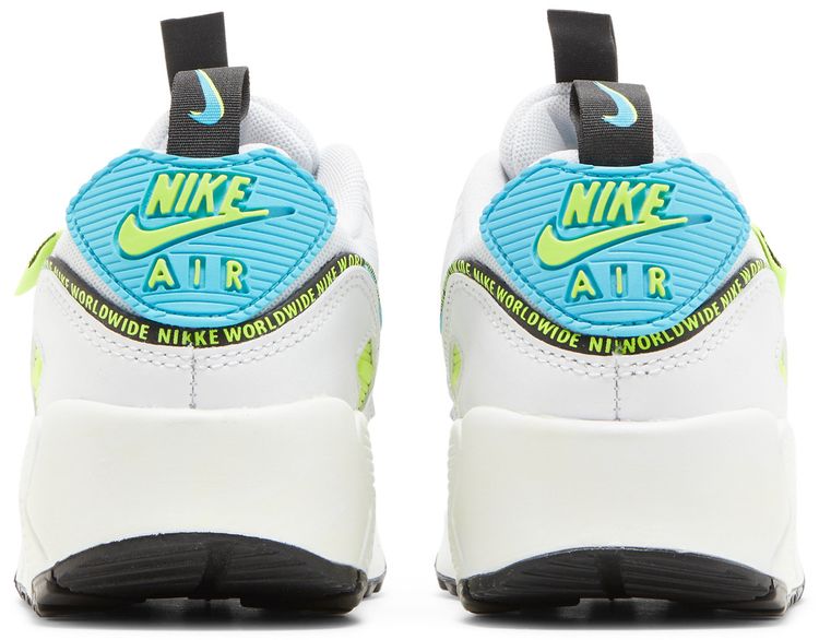 Nike Air Max 90 SE GS Worldwide Pack   Blue Fury Volt