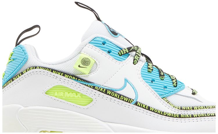 Nike Air Max 90 SE GS Worldwide Pack   Blue Fury Volt