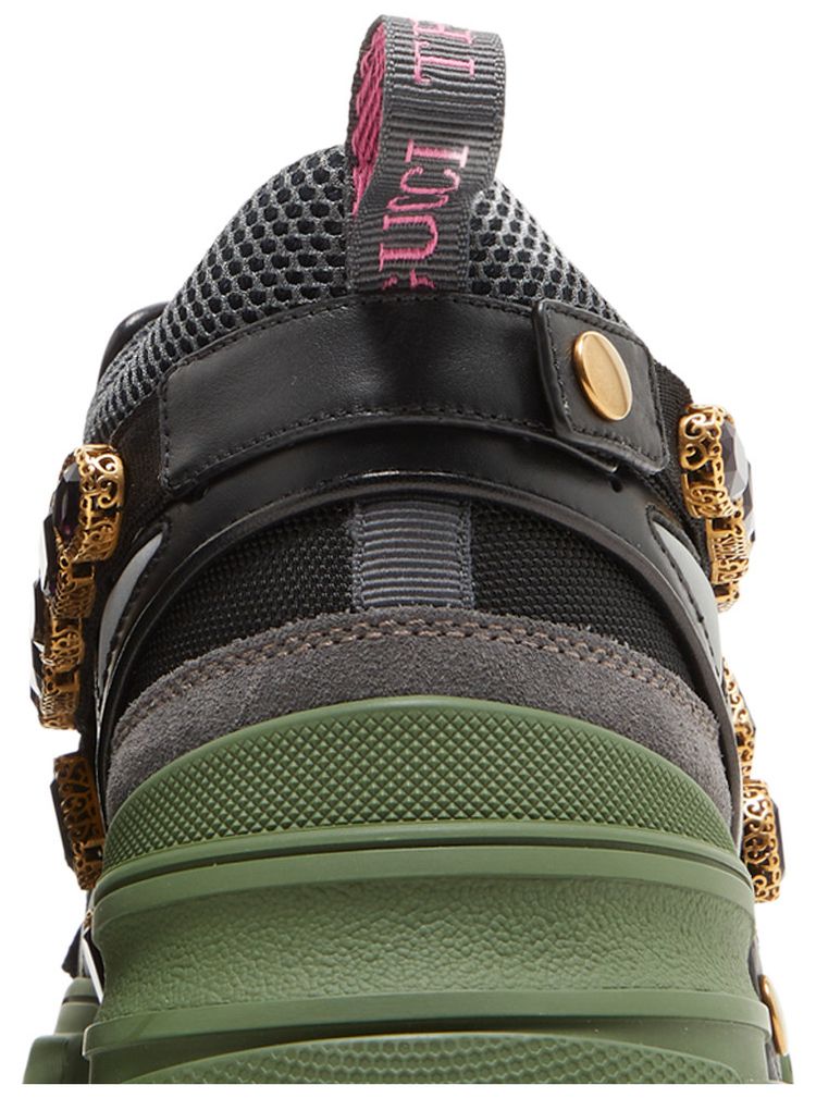 Gucci Flashtrek Green Crystals