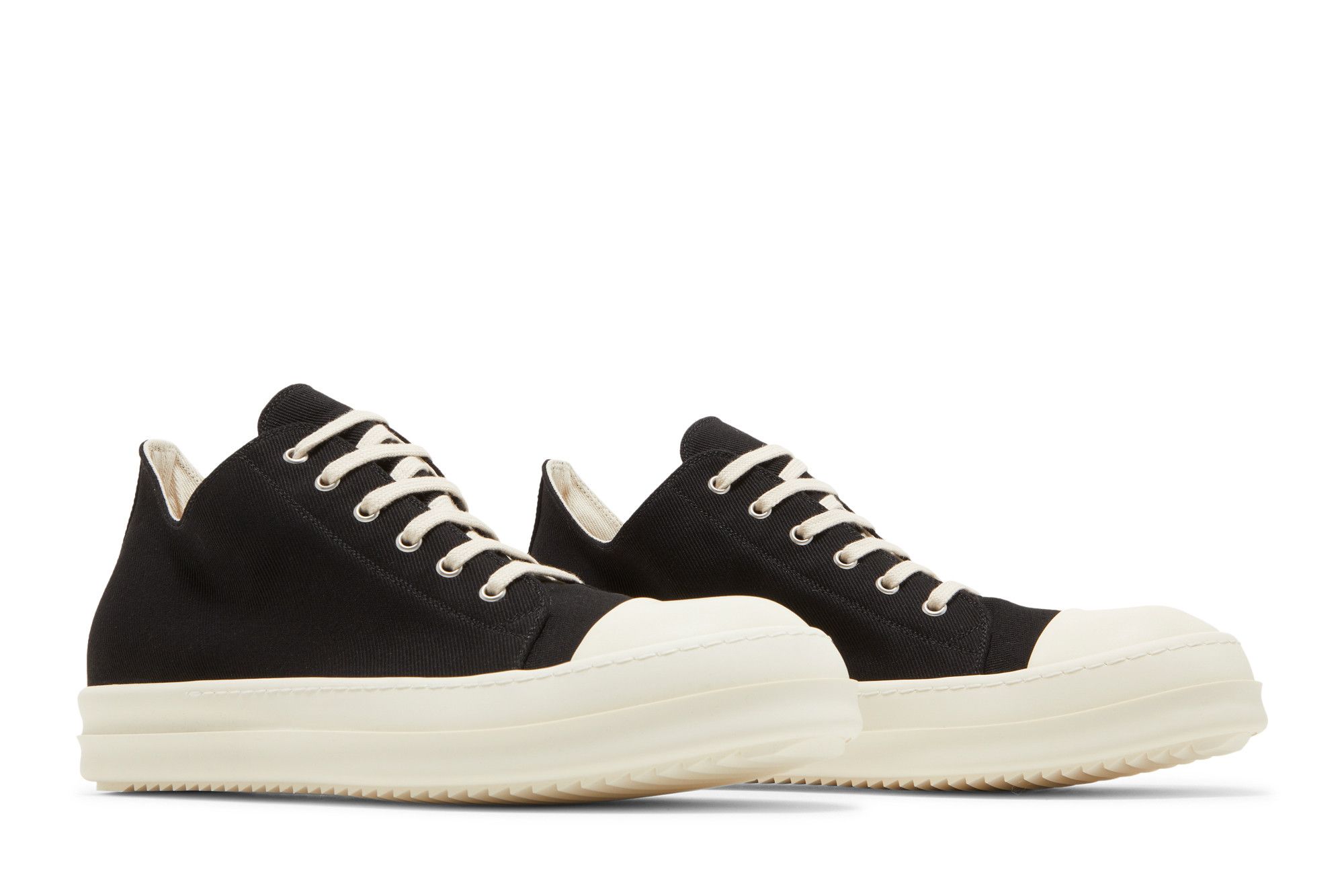 Buy Rick Owens DRKSHDW Strobe Cotton Denim Low 'Black Milk Buy Rick Owens DRKSHDW Strobe Cotton Denim Low 'Black Milk