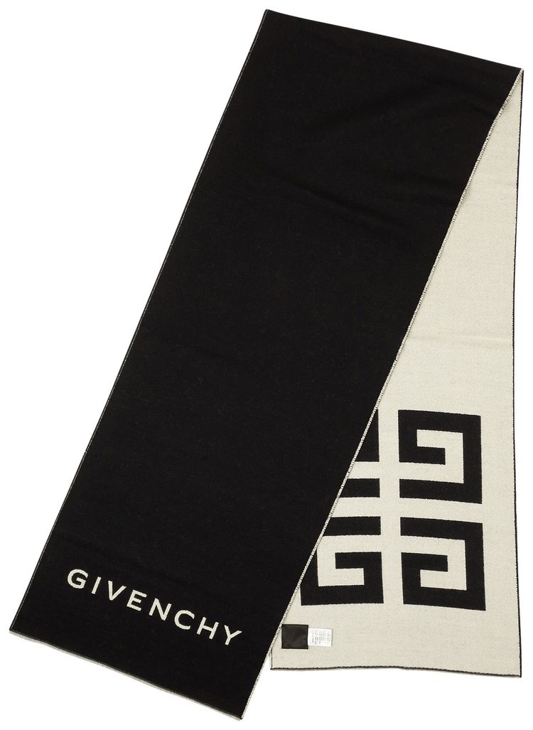 Givenchy 4G Wool Logo Scarf Black