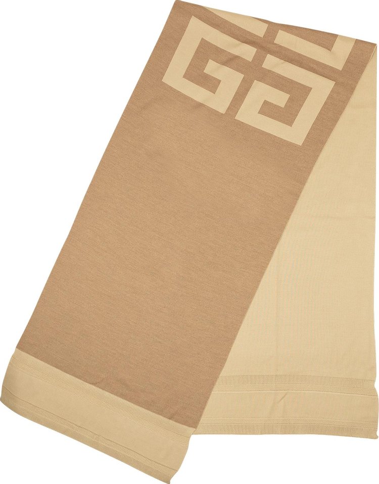 Givenchy 4G Wool Scarf Beige