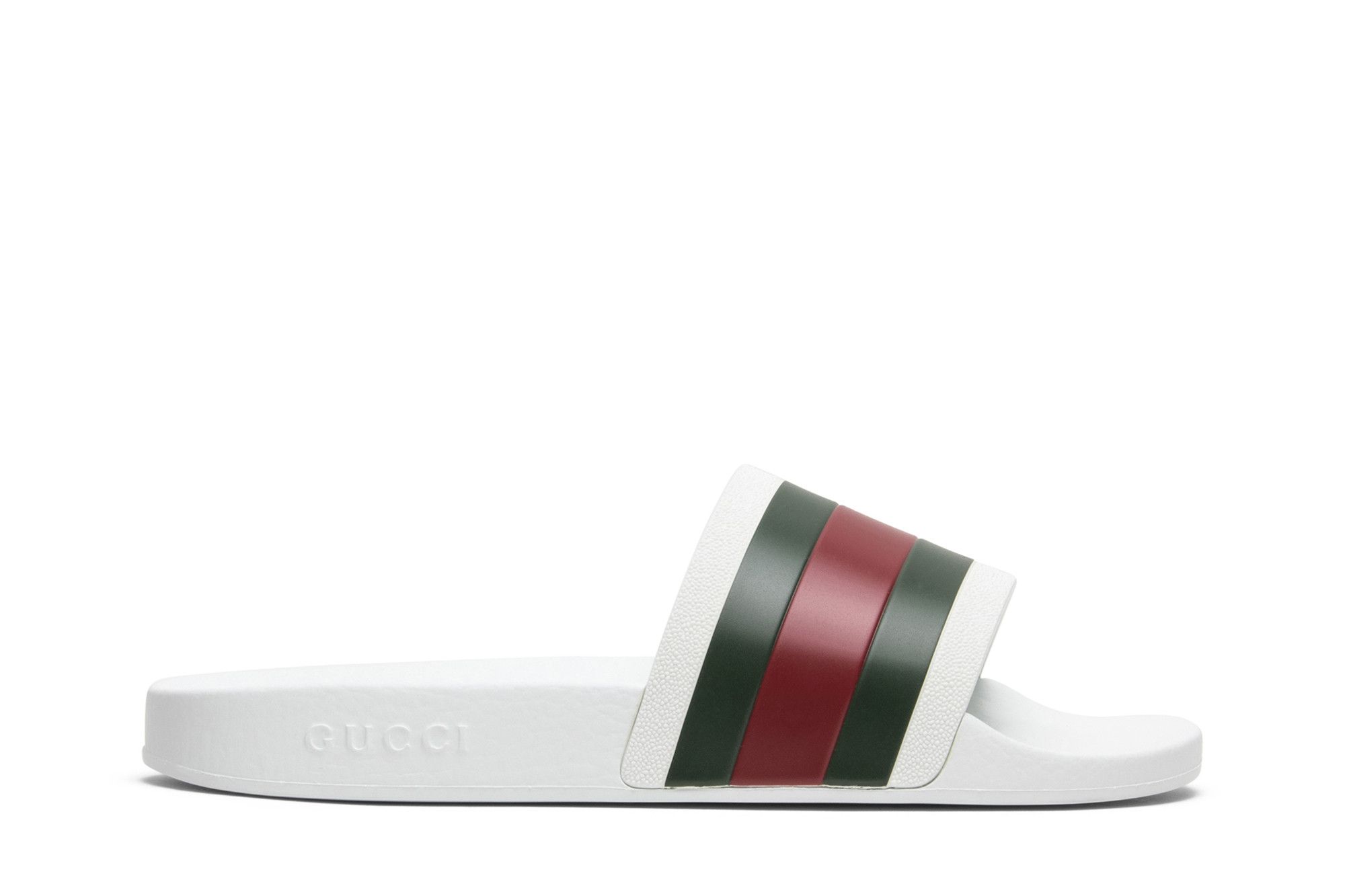 Gucci pursuit 72 slides white hotsell