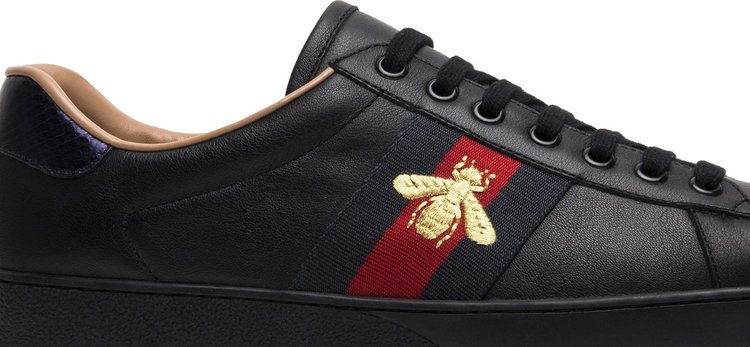 Gucci Ace Embroidered Black Bee