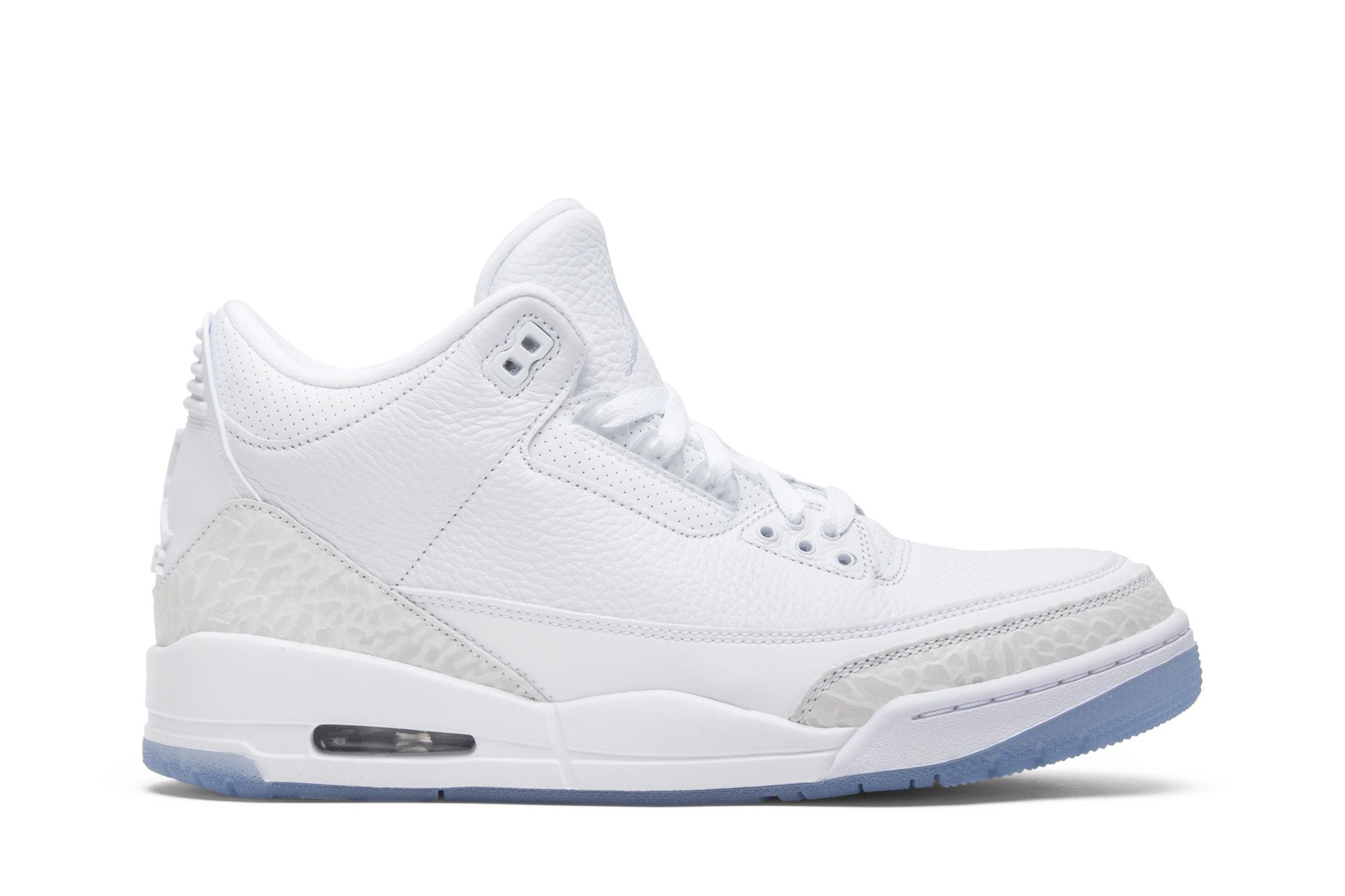 all white jordan 3's