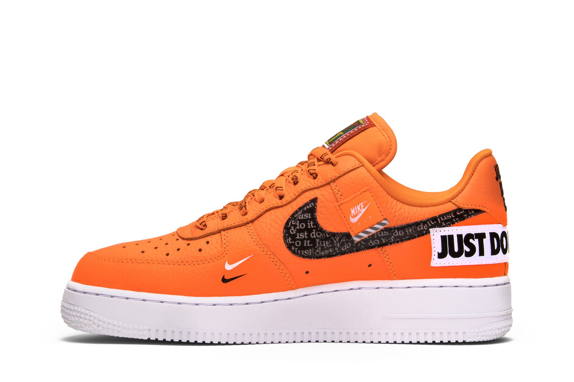 Air force ones just do it orange sales